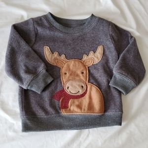Moose sweater festive winter